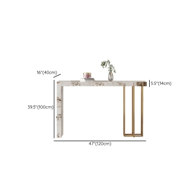 Glam Stone Bar-Esstisch, rechteckiger Bartisch f&uuml;r Wohnzimmer