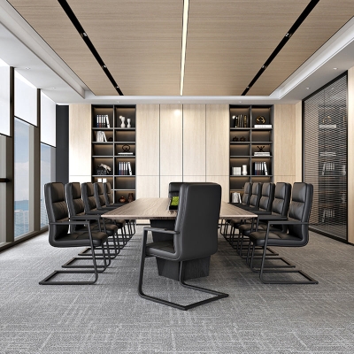 Moderner B&uuml;rostuhl aus Kunstleder, ergonomischer Arbeitsstuhl mit hoher R&uuml;ckenlehne