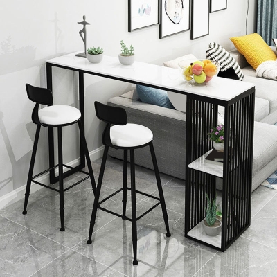 Glamour&ouml;se runde Metall-Barhocker, Esszimmerhocker mit niedriger R&uuml;ckenlehne und Fu&szlig;st&uuml;tze