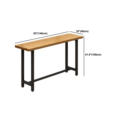 Modernes 1/7-teiliges Bartisch-Set, rechteckiger Holz-Thekentisch mit f&uuml;r Milchtee-Shop