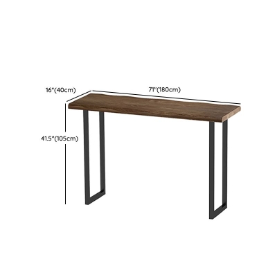 Modernes 1/2/3-teiliges Bartisch-Set aus Holz, rechteckiger Bartisch mit Metallbeinen