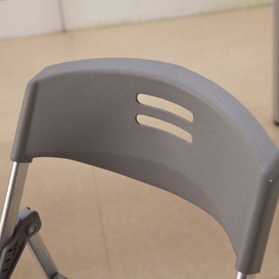 Moderner gepolsterter Konferenzstuhl ohne Armlehnen, B&uuml;rostuhl aus Stahl