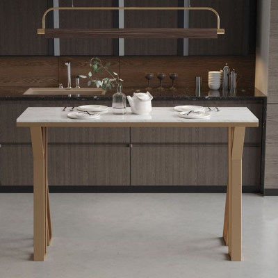 Nordic Glam Stone Barthekentisch Metallbarthekentisch f&uuml;r die K&uuml;che
