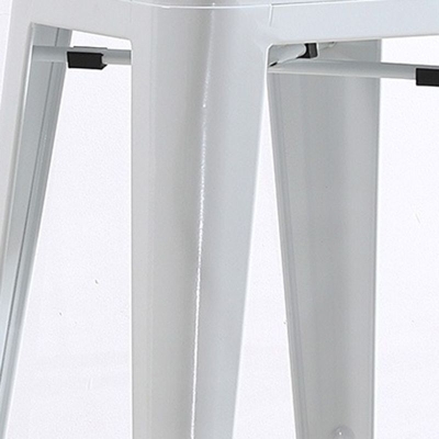 Zeitgen&ouml;ssischer Barhocker aus Metall mit niedriger R&uuml;ckenlehne und 4 Beinen aus Eisen