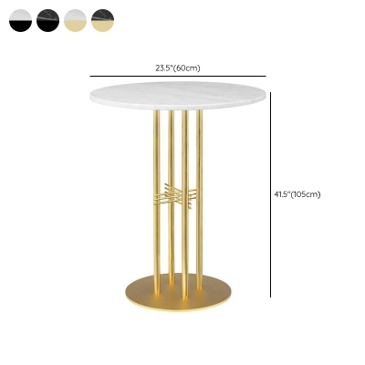 Moderner Bartisch, runder Esstisch &ndash; 23,6" B x 23,6" L x 41,3" H