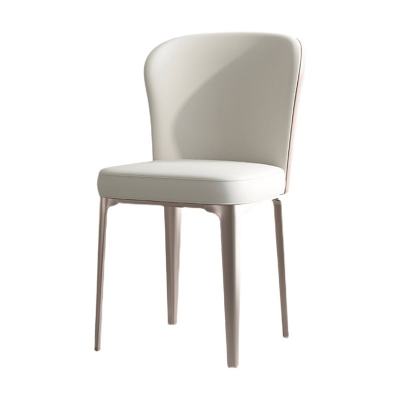 Glam Parsons Side Chair Leder-Esszimmerstuhl f&uuml;r den Innenbereich mit Metallgestell