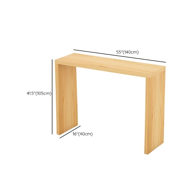 Moderner Bar-Esstisch, rechteckiger Bartisch mit Holzrahmen f&uuml;r die K&uuml;che