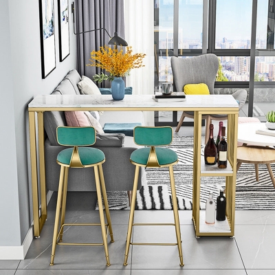 Glam Stone Barthekentisch, rechteckiger Barthekentisch f&uuml;r Zuhause