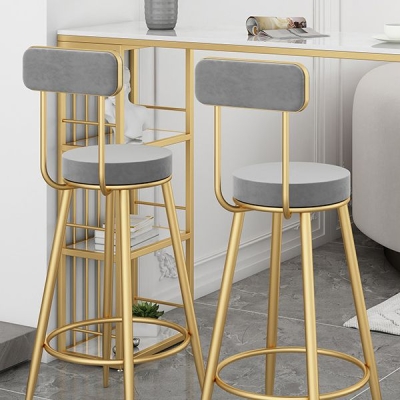 Thekenhocker mit niedriger R&uuml;ckenlehne, armloser Thekenbarhocker f&uuml;r Restaurants