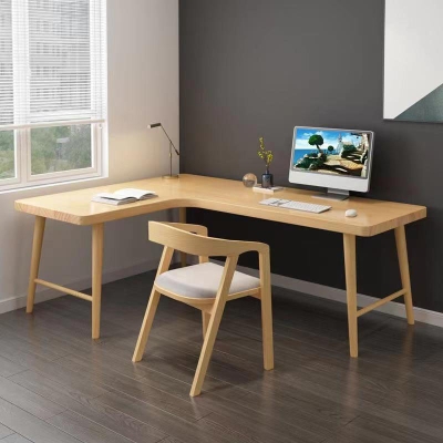 Bureau minimaliste pour la maison et le bureau, bureau d'&eacute;criture moderne en forme de L