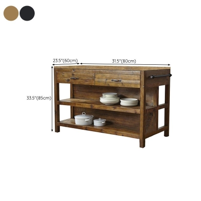 Zeitgen&ouml;ssisches station&auml;res K&uuml;cheninsel-Set, K&uuml;cheninsel-Set aus massivem Holz f&uuml;r das Esszimmer