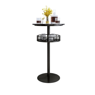 1/2/3-teiliges Bartisch-Set aus Marmor mit mattem Finish, glamour&ouml;ses Barhocker- und Tischset