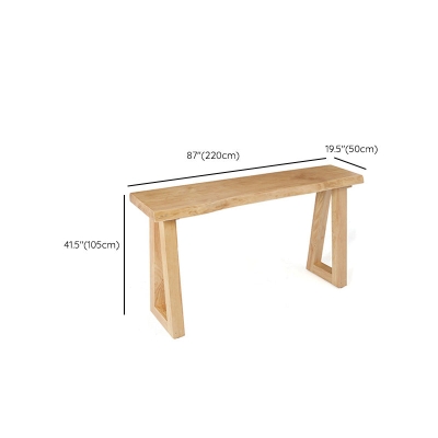 Moderner 41,3"-H-Bartisch, rechteckiger Bistro-Pub-Tisch aus massivem Holz