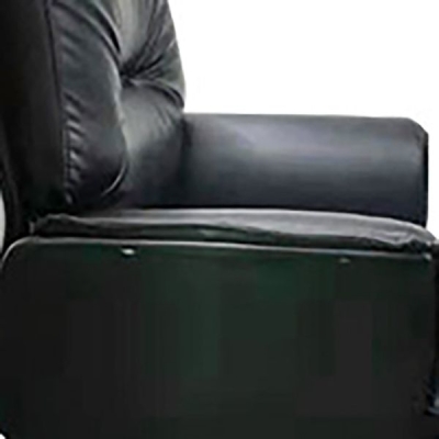 Sedia da ufficio contemporanea con ruote ergonomiche Poltrona direzionale in pelle nera