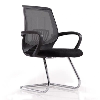 B&uuml;rostuhl mit mittlerer R&uuml;ckenlehne, moderner, ergonomischer Schreibtischstuhl mit Armlehnen