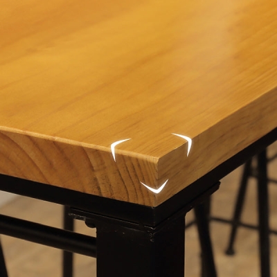 Industrielles Fu&szlig;st&uuml;tzen-Tisch- und Hocker-Set, 1/2/9-teilig, Coffee-Shop-Bartisch-Set
