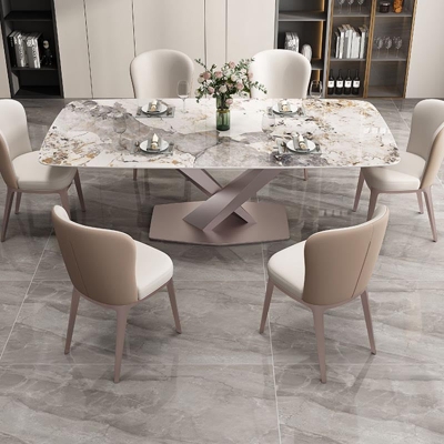 Zeitgen&ouml;ssischer Metall-Esszimmerstuhl Parsons Furniture in mattem Finish f&uuml;r Zuhause