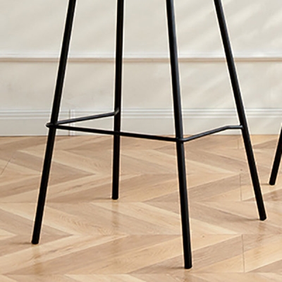 Zeitgen&ouml;ssischer Barhocker aus PU-Leder mit Schalensitz und Metallbeinen