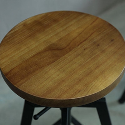 Barhocker im modernen Stil, runder, r&uuml;ckenfreier Barhocker f&uuml;r das Wohnzimmer