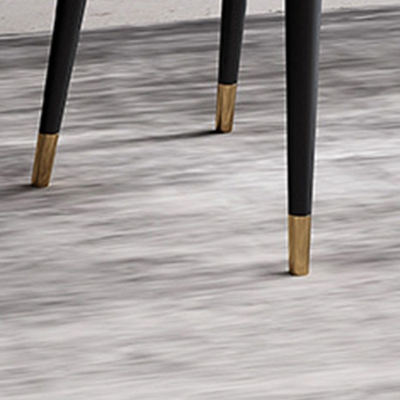 Glam Style Parsons Side Chair Leder-Esszimmerstuhl f&uuml;r den Innenbereich mit Holzsockel