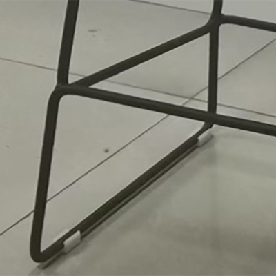 Nordischer armloser Thekenhocker mit 4 Beinen, Barhocker aus Metall f&uuml;r den Innenbereich