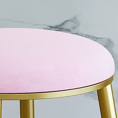 Nordic R&uuml;ckenlehne Armloser Thekenhocker Eisen Caf&eacute; Barhocker mit Pedal und Kissen