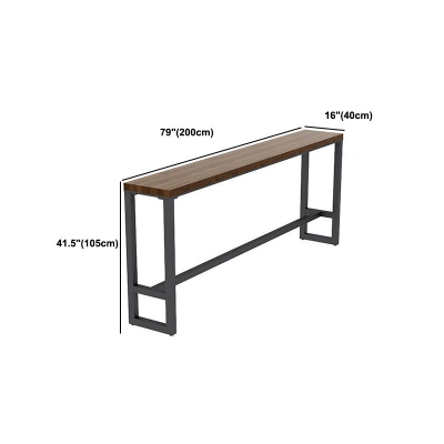 1/2/3/5-teiliges Bartisch-Set im industriellen Stil, rechteckiger Bartisch mit hohen Holzhockern