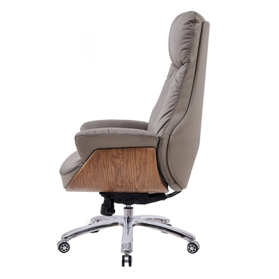 Zeitgen&ouml;ssischer Chefsessel mit hoher R&uuml;ckenlehne, ergonomischer Stuhl mit Rollen und Kippmechanismus