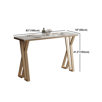 Luxuri&ouml;ses rechteckiges Kneipentisch-Set, 1/2/3/5-teilig, Thekentisch aus gesintertem Stein mit Hockern