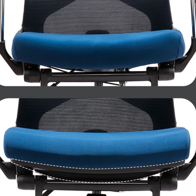 Drehbarer B&uuml;rostuhl mit hoher R&uuml;ckenlehne, moderner, ergonomischer Chefsessel