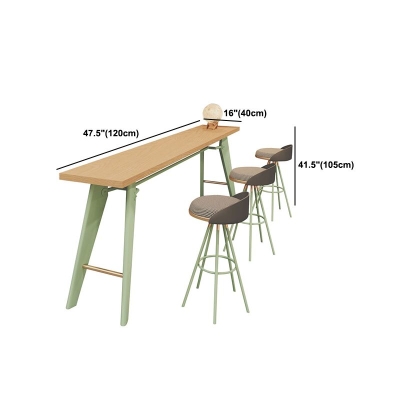 Glamour&ouml;ser rechteckiger Bartisch, Bar-Weintisch aus massivem Holz mit doppeltem Sockel