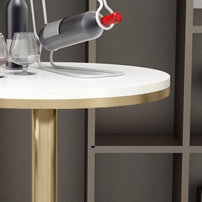 Glam 1/3/5-teiliges Bartisch-Set, runder Stein-Thekentisch mit hohen Hockern