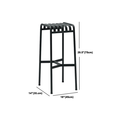 1/2/4-teiliges modernes Bar-Set aus mattiertem Metall, Barhocker und Tisch-Set