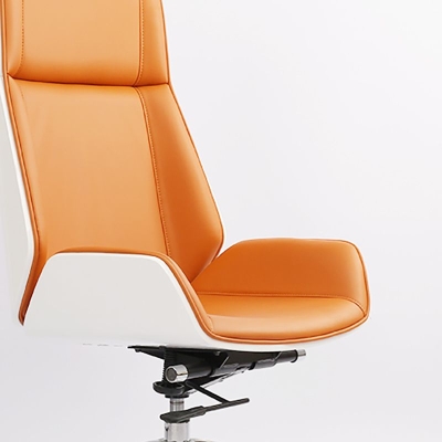 Ergonomischer Chef-Arbeitsstuhl, moderner B&uuml;rostuhl mit silbernem Metallgestell