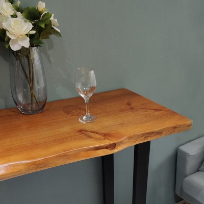Set tavolo da pub bar moderno per interni 1/2/3/4/6 pezzi Set tavolo da pub in legno massello in colore naturale