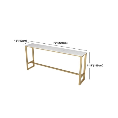 Hoher rechteckiger Tisch aus Metall, moderner minimalistischer kommerzieller Bartisch