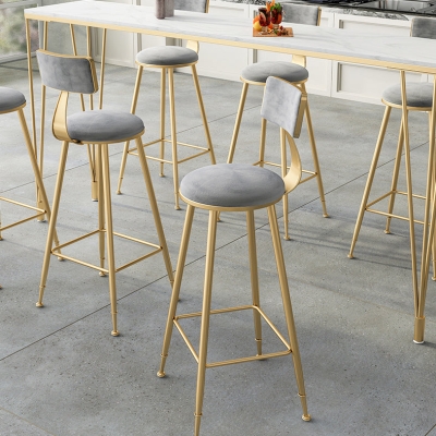 Wei&szlig;er, rechteckiger Bartisch im glamour&ouml;sen Stil, Kunstmarmor, Bistro-Barschreibtisch