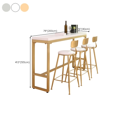 Rechteckiger Pub-Tisch, Glamour-Bartisch aus massivem Holz f&uuml;r den Innen- und Pausenraum