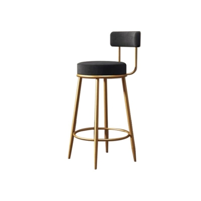 Barhocker im Glam-Stil, gepolsterte Barhocker f&uuml;r das Esszimmer mit goldenem Rahmen