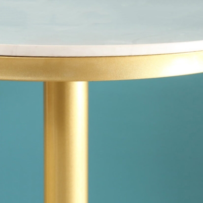 Glam Style 1/3-teiliges Stehtisch-Set aus k&uuml;nstlichem Marmor, festes Tisch-Theken-Set