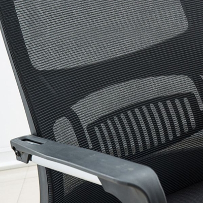 23" breiter moderner Stuhl, schwarzer, atmungsaktiver, mit AirGrid gepolsterter Schreibtischstuhl
