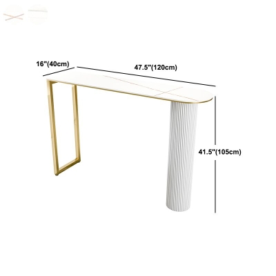 Set tavolo da bar da pub Glam White Tavolo da bar e sgabelli con base in metallo da 1/5 pezzi