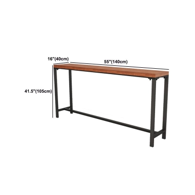 Industrielles 1/5/9-teiliges Bartisch-Set, rechteckiger Tresentisch aus Kiefernholz f&uuml;r die Bar