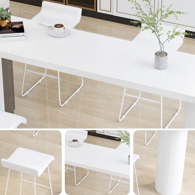 Zeitgen&ouml;ssisches Bartisch-Set, 1/2/5-teilig, Thekentisch mit Barhocker