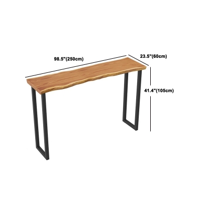 Industrielles Bartisch-Set aus massivem Holz, 1/2/3/7-teilig, Thekentisch mit r&uuml;ckenfreien Hockern