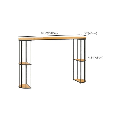 Moderner Thekentisch aus Holz, 1/3-teiliges Bartisch-Set mit hohen Hockern f&uuml;r das Wohnzimmer