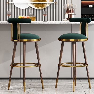 Glam gepolsterter Barhocker Glam R&uuml;ckenlehne Thekenhocker f&uuml;r Bristol