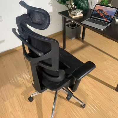 Zeitgen&ouml;ssischer B&uuml;rostuhl, ergonomischer, verstellbarer Schreibtischstuhl mit hoher R&uuml;ckenlehne
