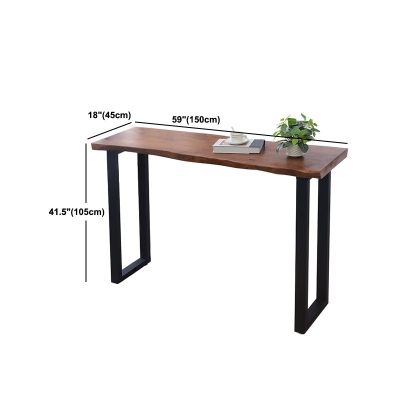 Industrieller Cocktail-Bartisch mit Schlitten aus massivem Holz f&uuml;r das Wohnzimmer