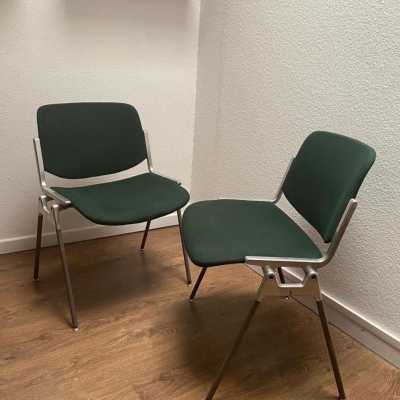 22" breiter moderner B&uuml;rostuhl ohne Rollen, Schreibtischstuhl aus Holz